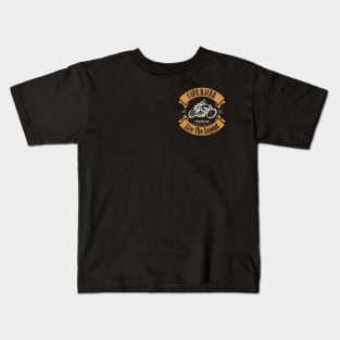 Cafe Racer London (Small logo - distressed) Kids T-Shirt